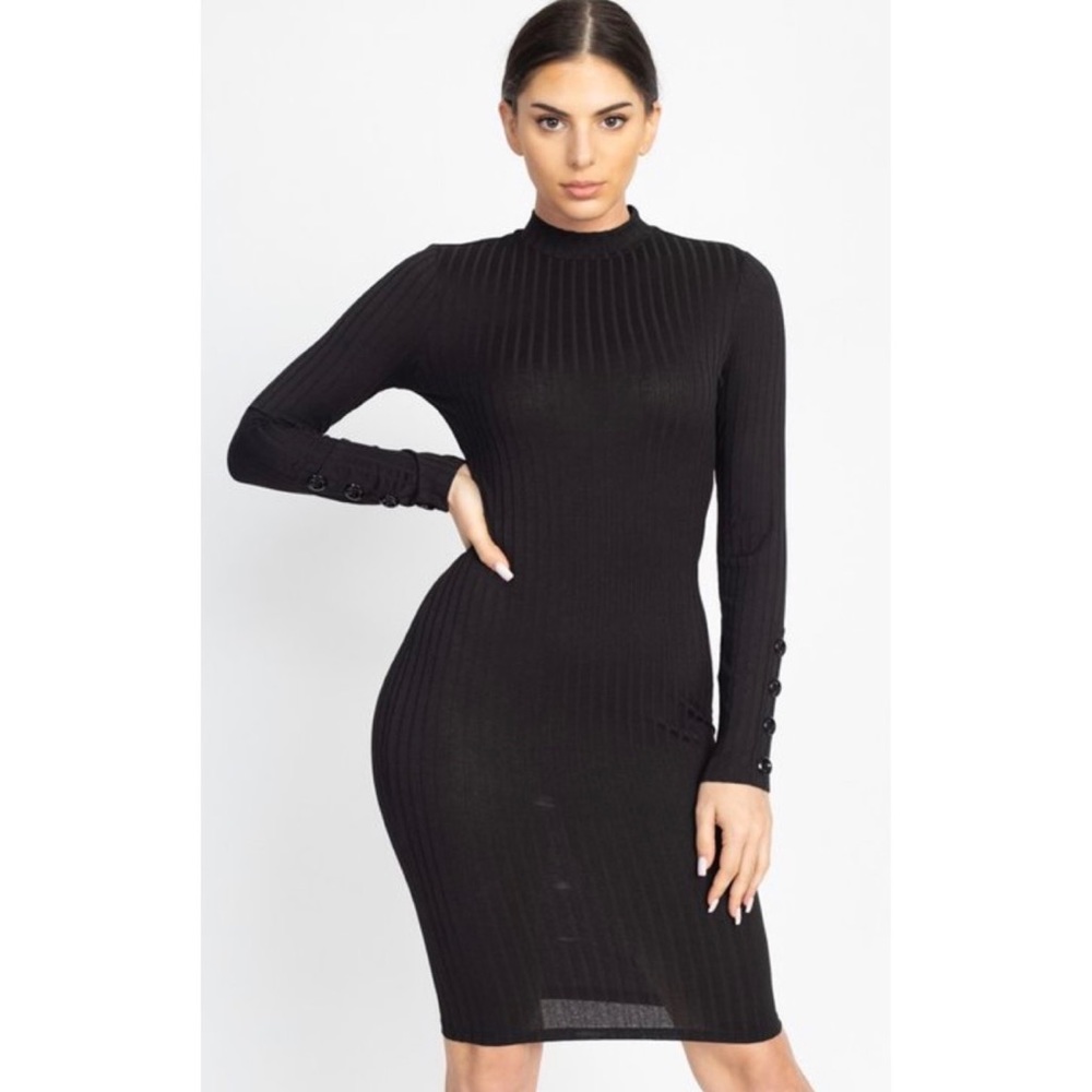 MORE TO LOVE DRESS - BLACK